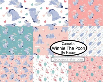 CAMELOT FABRICS, 8 prints, Winnie the Pooh, 100% Cotton, quilt cotton