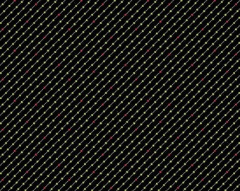 ANDOVER, Fabric, Cotton, Black, green, red, Winter Rose, 9424