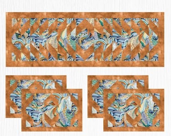 PDF, ARROW TABLE Runner and Placement, Tutoriel - Rhapsody de Camelot Fabrics