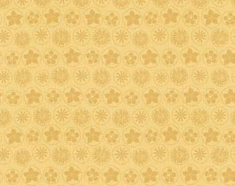Fabric cotton, FLORAL COINS, Yellow, 66240105, 03, Quilt Fabrics, 100% cotton, quilt cotton - Song Bird of Camelot Fabrics