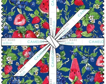QUILT FABRICS, 42 squares 10 inchs, 100% cotton, quilt cotton - Sweet Summer of Camelot Fabrics
