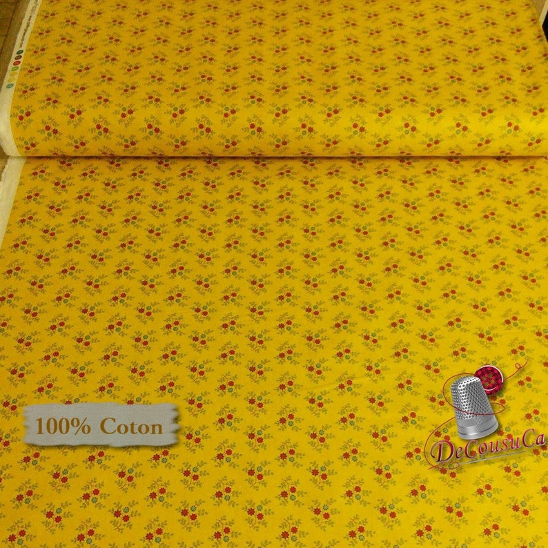100/% cotton, Quilting Treasures Reg 2.99-17.99 Little flower blue red yellow sun