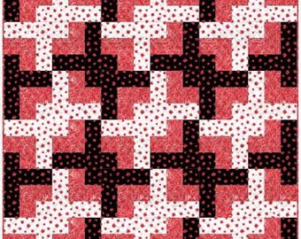 PDF, IN A TWIST Quilt, 54'' X 54'', Tutoriel - Oh Canada de Camelot Fabrics