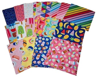 42 squares 5 inchs precuts - Rainbowfruit de Riley Blake designs