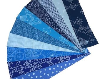 10 stripes, Pre-Cut cotton - Century d'Andover Fabrics