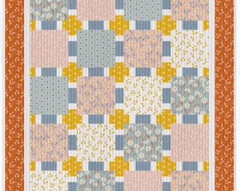 PDF, BABY BLOCKS Quilt, 46'' X 55'', Tutoriel - Daisy Dukes of Camelot Fabrics