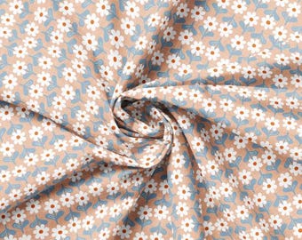 QUILT FABRICS, Daisey Rows, Blue, Daisey Dukes, 27230202-01, 100% cotton, quilt cotton - Daisey Dukes of Camelot Fabrics