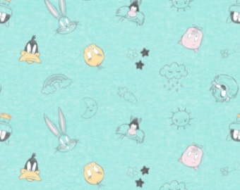 QUILT FABRICS, Bugs Bunny, Tweety, Donald Duck, Sylvester, Looney Tunes - Camelot Fabrics