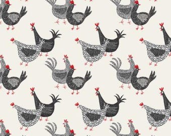 Fabric cotton, ROOSTERS AND HENS, 55250101-01, Quilt Fabrics, 100% cotton, quilt cotton - Hen House of Camelot Fabrics