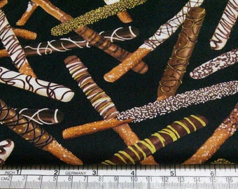 BENARTEX, Chocolate Pretzel rod, Chocolicious, Kanvas, 9848, col 12 cotton quilt, cotton designer