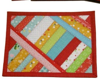 Placements, Potholders Patchwork Hot Mats Potholder Trivet Oven mitt