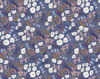 END OF BOLT, Flower, 100% cotton, cotton quilt, cotton designer - 2007, Wild Winter de Dear Stella