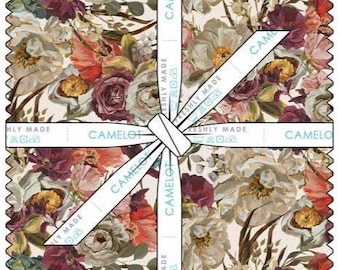 QUILT FABRICS, 42 squares 10 inchs, 100% cotton, quilt cotton - Dark Romance of Camelot Fabrics