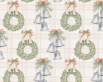 Fabric cotton, SILVER BELLS, 66250402, 01, Quilt Fabrics, 100% cotton, quilt cotton - Home for the Holidays of Camelot Fabrics