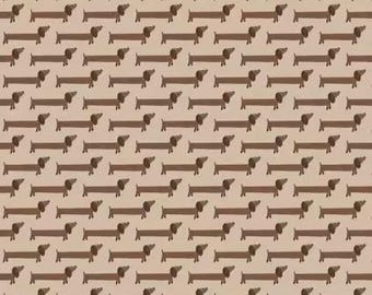 Fabric cotton, DACHSHUND ALONG, 58250102-01, Quilt Fabrics, 100% cotton, quilt cotton - Pawsitively of Camelot Fabrics