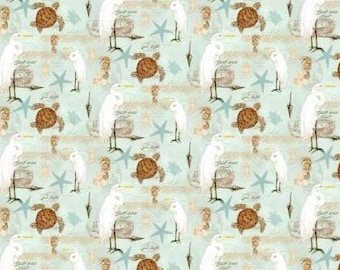 Fabric cotton Collage, Aqua, 55230602, 01, QUILT FABRICS, 100% cotton, quilt cotton - Coastal Waterways of Camelot Fabrics