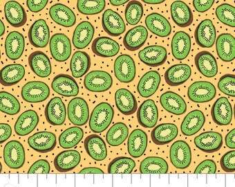 QUILT FABRIC Kiwis, 100% Cotton - Feeling's Fruity de Camelot Fabrics