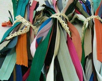 Bundle 25 zzippers, zipper, separable, non-separable, resistant, color and length varied, SURPRISE
