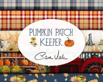 Pack of 8, 100% cotton, quality quilting, cotton designer - Pumpkin Patch Keeper of Camelot Fabrics