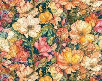 Fabric cotton, LUSH GARDEN, 16240404, 01, Quilt Fabrics, 100% cotton, quilt cotton - Flight of Beauty of Camelot Fabrics