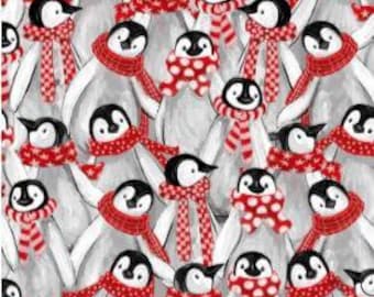 QUILT FABRICS, PENGUINS Pals, 49240402, 01, 100% cotton, quilt cotton - Pinguin Party of Camelot Fabrics