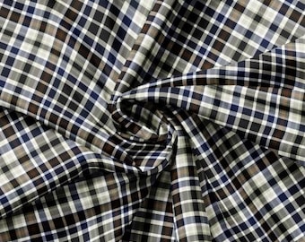 Fabric cotton, Plaid, Multi, 49230705-01, QUILT Fabrics, 100% cotton, quilt cotton - Fall is Football of Camelot Fabrics