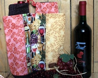 Wine bag for 2 bottles, hostess gift