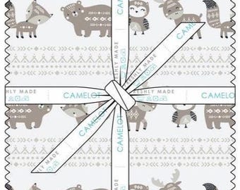 QUILT FABRICS, 42 squares 10 inchs, 100% cotton, quilt cotton - Woodland Wonders of Camelot Fabrics