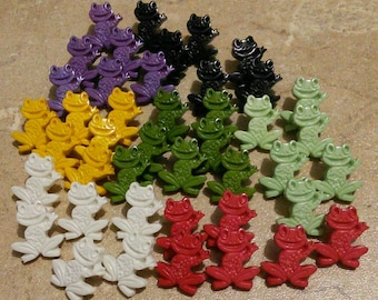 17mm, 30 Buttons Frog, craft button, décorativ button, vintage, BF03
