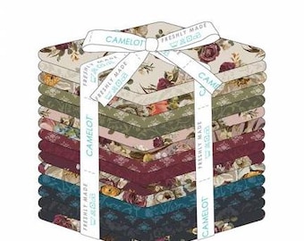 FATS QUARTERS, 15 prints, 100% coton - Dark Romance de Camelot Fabrics