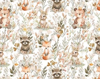 Quilt Fabric PLAYING in THE FIELDS, Cotton Quilt Fabric , 55250202-01, Sagebrush Babies de Camelot Fabrics