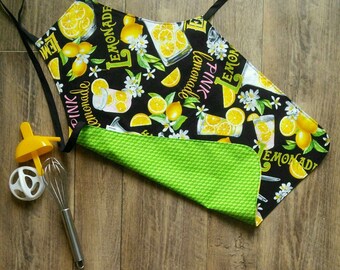 Apron, reversible apron, 2 in 1 apron, size 4-6 years