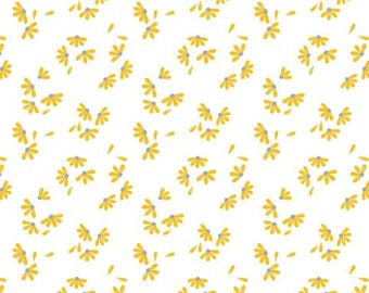 QUILT FABRICS, He Loves Me Not, Yellow, Daisey Dukes, 27230204-03, 100% cotton, quilt cotton - Daisey Dukes of Camelot Fabrics