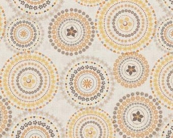 Fabric cotton, MANDALAS, Cream, 66240102, 01, Quilt Fabrics, 100% cotton, quilt cotton - Song Bird of Camelot Fabrics