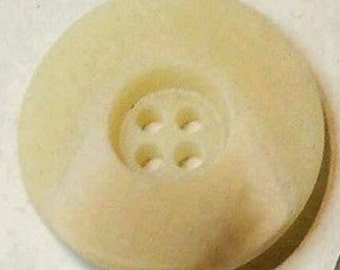 2 buttons 28mm, Natural Stone, Ivory, 5mm High, 4 Holes, Decorative Button, Solid Button, Coat Button, BM180