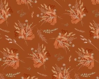 Fabric cotton, SWEET BUNDLES, Terracotta, 58240301-03, Quilt Fabrics, 100% cotton,quilt cotton - Whispering Grasslands of Camelot Fabrics