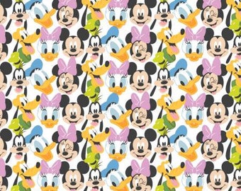 QUILT FABRICS, Mickey Mouse, Pluto, 100% cotton - Mickey Mouse de Camelot Fabrics