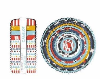QUILT FABRICS, 40 stripes 2 1/2x44po, Jelly Rolls, 100% cotton, quilt cotton - Abracadabra of Camelot Fabrics