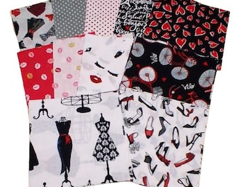 QUILT FABRICS, 42 squares 5 inchs, Fashion Forward d'Andover Fabrics