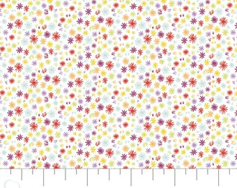 CAMELOT FABRICS, Fabric flowers, 100% coton, #30200404, WHITE - Eternally Yours of Camelot Fabrics