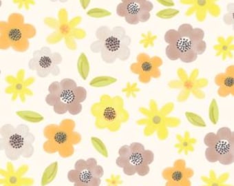 Fabric cotton Flowers, 89230104-01, QUILT FABRICS, 100% cotton, quilt cotton - Honey Bear of Camelot Fabrics