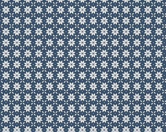 Fabric cotton, SNOWFLAKE Geo FAIR ISLE, Navy, 21240608, 02, Quilt Fabrics, 100% cotton, quilt cotton - Winter Land of Camelot Fabrics