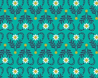 CAMELOT FABRICS, Wild at Heart, aqua, 18180105, Springs Birds