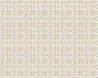 Fabric cotton Canopy Treillis, Cream, 55230805, 01, QUILT FABRICS, 100% cotton, quilt cotton - Bloom Tapastry of Camelot Fabrics