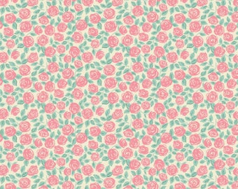 CAMELOT FABRICS, Roses pink, 27220304-01, Prairies Days, 100% cotton, quilt cotton