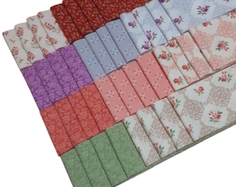 SALE, 40 Stripes, Jelly Rolls, 2 1/2" X 44", Pre-Cut cotton - Symphony d'Andover Fabrics