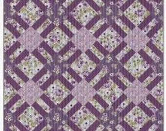 PDF, CRACKER LATTICE Quilt, 51'' X 68'', Tutoriel - Morning Lilac de Camelot Fabrics