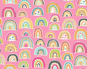 ANDOVER, Rainbow, 2605, Makower, In the Jungle, cotton, cotton quilt, cotton designer