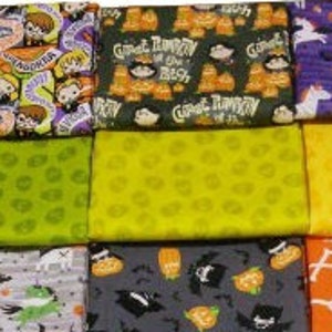 QUILT FABRICS, 13 prints, HALLOWEEN, Quilt cotton Character Halloween de Camelot Fabrics image 3