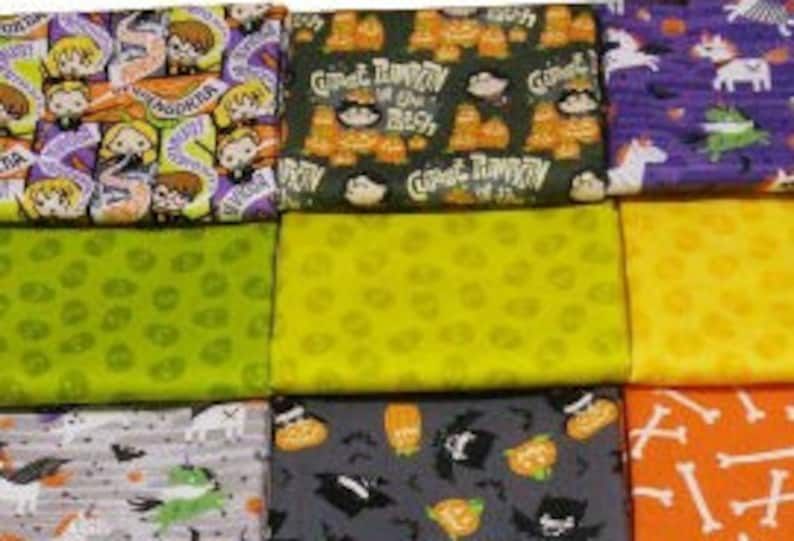 QUILT FABRICS, 13 prints, HALLOWEEN, Quilt cotton Character Halloween de Camelot Fabrics image 3